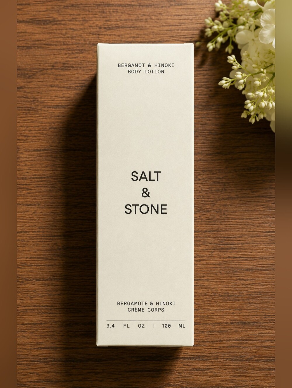 Salt & Stone Bergamot & Hinoki Body Lotion - Cream Label
